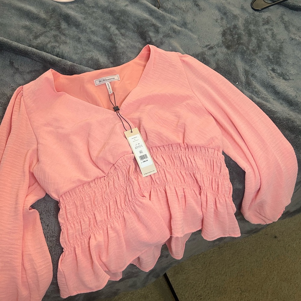 BCBGeneration Pink Blouse NWT